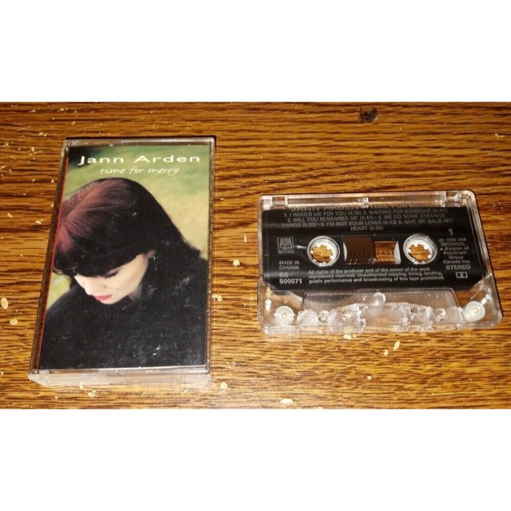 Jann Arden - Time for Mercy on cassette (A & M Records, 1993)